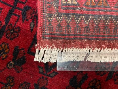 Persian rug sale - Adelaide Central Market - Persian tribal wool red runner 144 cm. X 49 cm.