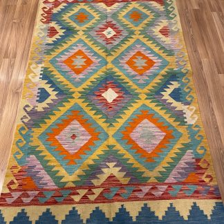 Persian rug sale - Boho wool kilim - Adelaide Central Market - Persian Boho Handwoven Wool Size 204 cm. X 122 cm. Large Kilim Rug