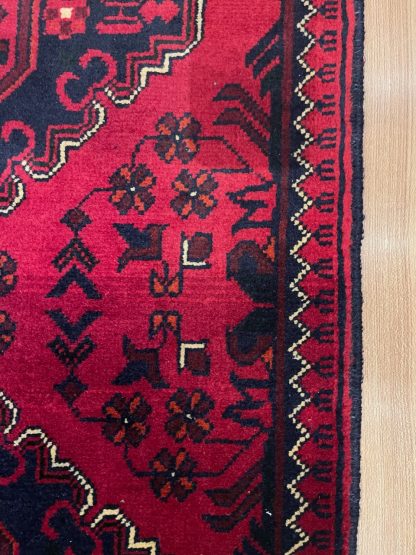 Persian rug sale - Adelaide Central market - Premium quality Red Persian tribal small wool rug 91 cm. X 55 cm.