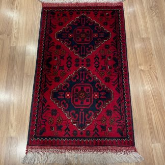 Persian rug sale - Adelaide Central Market - Premium quality Red Persian tribal small wool rug 95 cm. X 54 cm.