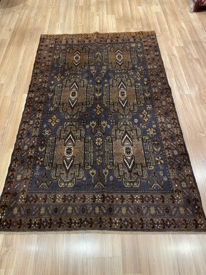 Persian rug sale - Adelaide Central Market - Persian Tribal Baloochi wool rug 201 cm. X 124 cm.