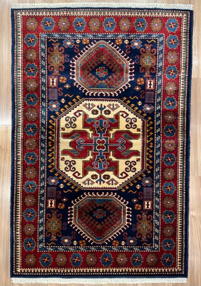 Persian Art Treasure - Persian rug sale - Adelaide Central market Plaza - Premium quality Persian Kazak wool rug size 146 cm. X 96 cm.