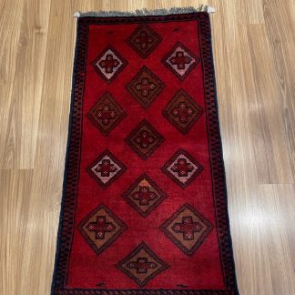 Persian rug sale - Adelaide Central Market -Persian tribal small wool rug 94 cm. X 47 cm.