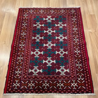 Persian tribal Balouch small wool rug 87 cm. X 69 cm.