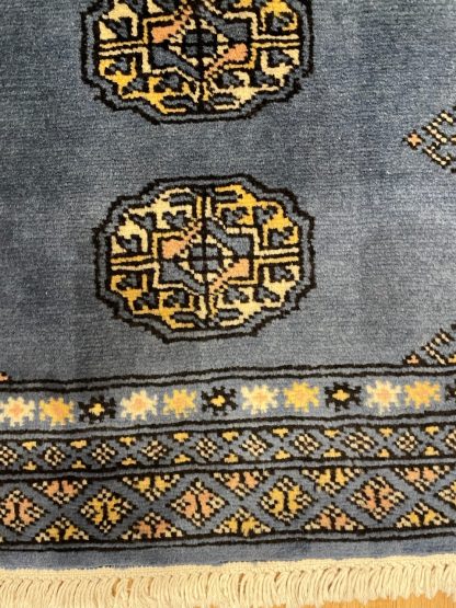 Persian rug sale - Adelaide Central Market - Premium Quality Princess Bokhara light blue small wool rug 102 cm. X 65 cm.