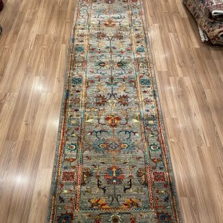 Persian Art Treasure- Persian rug sale - Adelaide Central market Plaza -Premium Quality Persian Chobi wool runner size 299 cm. X 83 cm.