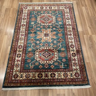 Persian Art Treasure- Persian rug sale - Adelaide Central Market - Premium quality Persian Kazak wool rug size 152 cm. X 103 cm.