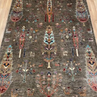 Persian Art Treasure - Persian rug sale - Adelaide Central Market - Premium Quality Persian Chobi tree of life wool rug size 204 cm. X 157 cm.