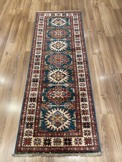 Persian Art Treasure- Persian rug sale - Adelaide Central market - Premium Quality Persian Kazak wool runner size 176 cm. X 60 cm.