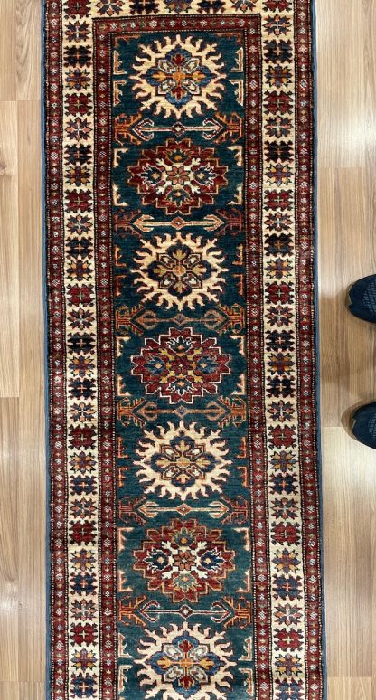 Persian Art Treasure- Persian rug sale - Adelaide Central market - Premium Quality Persian Kazak wool runner size 176 cm. X 60 cm.