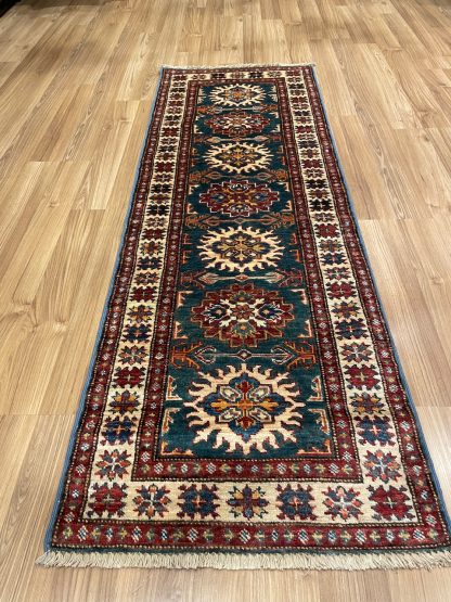 Persian Art Treasure- Persian rug sale - Adelaide Central market - Premium Quality Persian Kazak wool runner size 176 cm. X 60 cm.