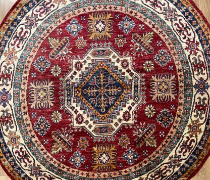 Persian rug sale - Adelaide Central Market - Persian Art Treasure - Premium quality Chobi round wool rug 150 cm. D.