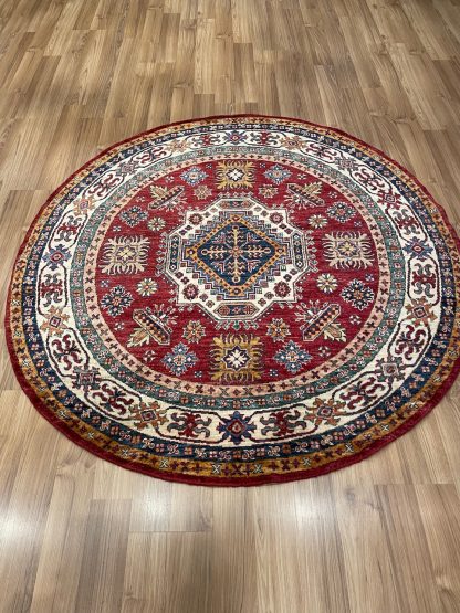 Persian rug sale - Adelaide Central Market - Persian Art Treasure - Premium quality Chobi round wool rug 150 cm. D.