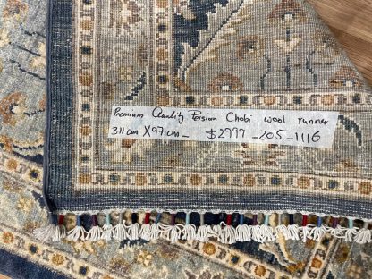 Persian rug sale - Adelaide Central Market - Persian Art Treasure Premium Quality Persian Chobi wool runner size 311 cm. X 97 cm.