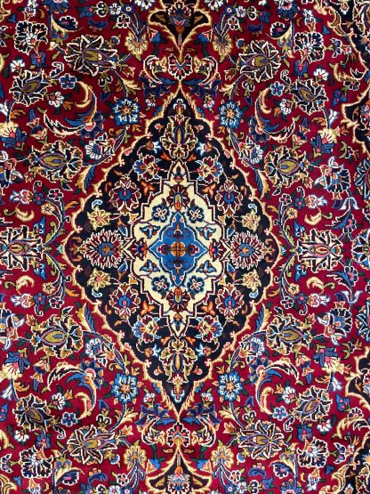 Premium quality Persian Kashan 300 cm. X 215 cm. fine wool red rug - Image 2