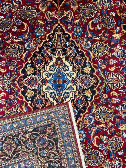 Persian rug sale - Adelaide Central Market - Persian Art Treasure- Persian Kashan wool rug - Premium quality Persian Kashan 300 cm. X 215 cm. fine wool red rug