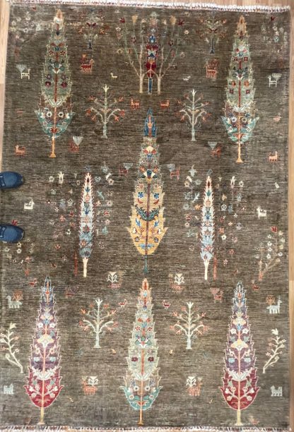 Persian rug sale - Adelaide Central Market - Persian Art Treasure - Free Post - Premium Quality Persian Tree of Life Chobi wool rug size 297 cm. X 205 cm.