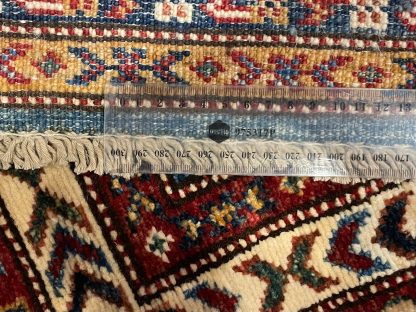 Persian Blue Kazak runner - Persian rug sale - Adelaide Central Market - Persian Art Treasure - Premium Quality Persian Kazak wool blue runner size 280 cm. X 91 cm.