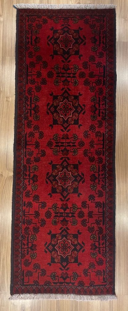 Persian Art Treasure - Adelaide Central market - Persian rug sale - online and in store - Premium quality Persian tribal small wool runner 147 cm. X and 53 cm.