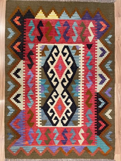 Premium quality Persian Boho Kilim Rug size: 148 cm. X 102 cm. - Persian Art Treasure - Persian rug sale - Adelaide Central Market