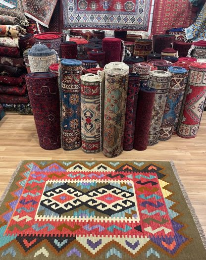 Premium quality Persian Boho Kilim Rug size: 148 cm. X 102 cm. - Persian Art Treasure - Persian rug sale - Adelaide Central Market