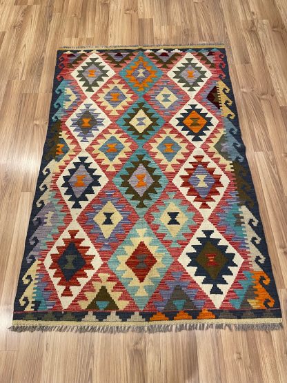 Persian rug sale - Persian Art Treasure - Adelaide Central Market - Premium quality Persian Boho Kilim Rug size: 158 cm. X 102 cm.