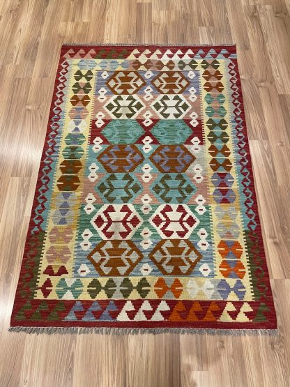 Persian Art Treasure - Persian rug sale - Adelaide Central Market - Premium quality Persian Boho Kilim Rug size: 150 cm. X 103 cm.