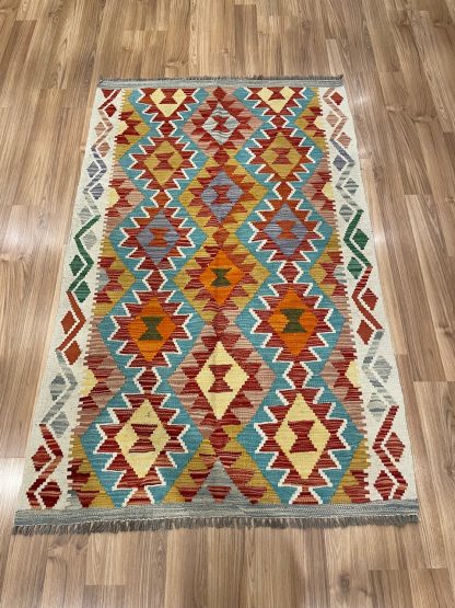 Premium quality Persian Boho Kilim Rug size: 159 cm. X 101 cm. - Persian Art Treasure - Persian rug sale - Adelaide Central Market - Exclusive Collection