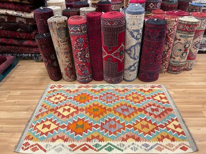 Premium quality Persian Boho Kilim Rug size: 159 cm. X 101 cm. - Persian Art Treasure - Persian rug sale - Adelaide Central Market - Exclusive Collection