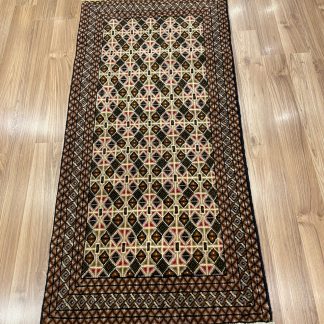 Premium quality Persian Balooch tribal small wool rug 137 cm. X 65 cm.