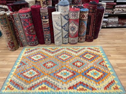 Persian Art Treasure - Persian rug sale - Adelaide Central Market - Online and in store - Premium quality Persian Boho Kilim Rug size: 185 cm. X 119 cm.