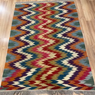 Persian Art Treasure - Persian rug sale - Adelaide Central Market - Online and in store - Premium quality Persian Boho Kilim Rug size: 179 cm. X 133 cm.