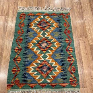 Persian Art Treasure - Persian rug sale -Adelaide Central Market - Online and in store - Premium quality Persian Boho Kilim Rug size: 86 cm. X 63 cm.