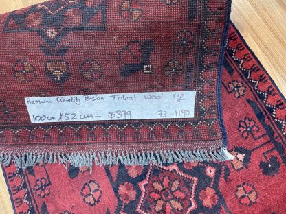 Persian Art Treasure - Persian rug sale - Adelaide Central Market - Free Post - Online and in-store - Persian tribal small wool rug 100 cm. X 52 cm.