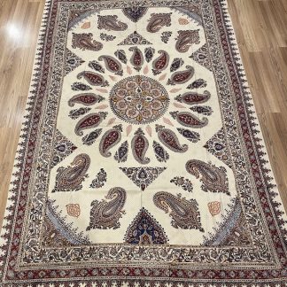 Persian Art Treasure - Persian rug and crafts - Adelaide Central Market - Persian Isfahan tablecloth - Persian Isfahan hand print 240 cm. X 160 cm. tablecloth traditional medallion