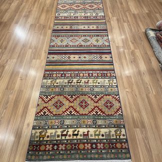 Persian Art Treasure - Persian rug sale - Adelaide Central Market Plaza - Online and in-store - Free Post Australia wide - Premium Quality Persian Chobi wool runner size 305 cm. X 80 cm.