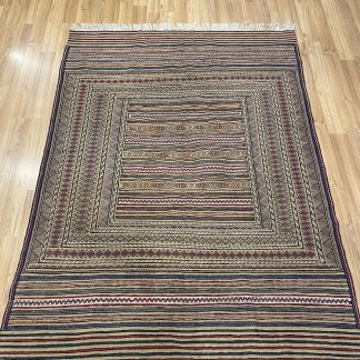 Persian Art Treasure - Persian rug sale - Adelaide Central Market - Online and in-store - Premium quality Persian Boho Kilim Rug size: 201 cm. X 151 cm.