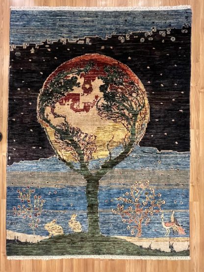 Premium quality Hand-knotted Persian Tribal wool rug size 228 cm. X 169 cm. - Persian Art Treasure - Adelaide Central Market Plaza - Persian rug sale - Home Decor - Handmade Persian rugs