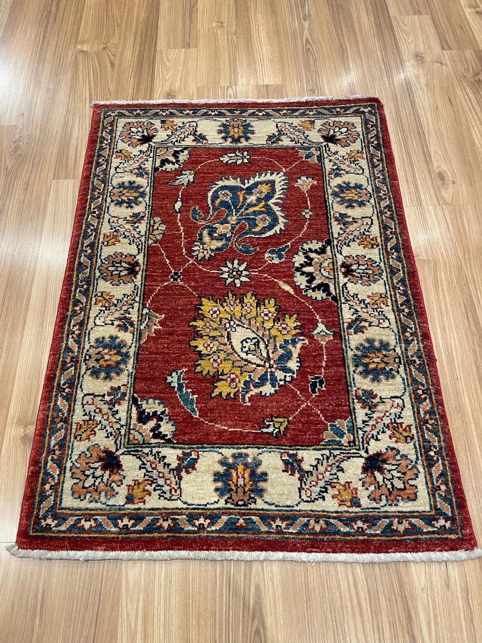 Premium quality Hand-knotted Persian Chobi wool rug size 90 cm. X 63 cm. - Persian Art Treasure - Adelaide Central Market Plaza - Persian rug sale - Home Decor - Online and In-store - Free Post