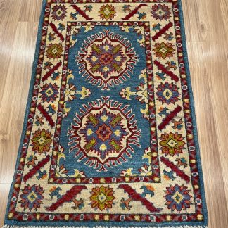 Premium quality Hand-knotted Blue Persian Chobi wool rug size 92 cm. X 61 cm. - Persian Art Treasure - Adelaide Central Market Plaza - Persian rug sale - Home Decor - Online and In-store - Free Post