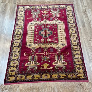 Premium Quality Persian Tribal Hand-knotted 100% SILK 141 cm. X 108 cm. Rug - Persian Art Treasure - Adelaide Central Market - Persian rug sale - Adelaide rug shop - Home Decor