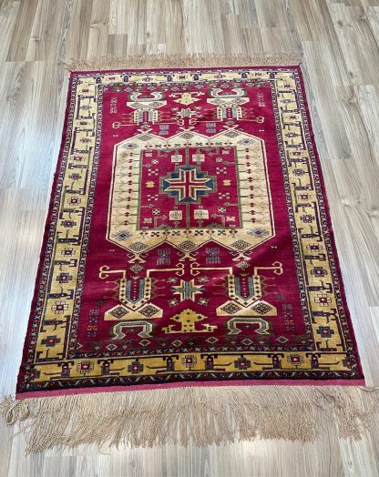 Premium Quality Persian Tribal Hand-knotted 100% SILK 141 cm. X 108 cm. Rug - Persian Art Treasure - Adelaide Central Market - Persian rug sale - Adelaide rug shop - Home Decor
