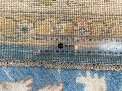Premium Quality hand-knotted Persian Chobi sky blue unique large wool rug size 294 cm. X 204 cm. - Persian Art Treasure - Persian rug sale - Adelaide Central Market - Adelaide rug sale - Home Decor - large room rug - shop online at: https://patpersia.com.au - Shop in-store at Adelaide Central Market Plaza