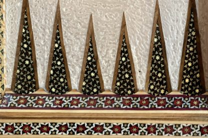Limited edition Premium quality Persian Esfahan handmade backgammon set 50 cm. X 50 cm. -Persian Isfahan Khatamkari, handmade Persian clock, inlaid Khatamkari, Isfahan handicrafts, Persian art, chess set, backgammon, Persian crafts, Persian gifts Australia, buy Persian art online, free shipping Persian art, Persian home decor, unique Persian gifts, Persian handicrafts, Adelaide Persian rugs