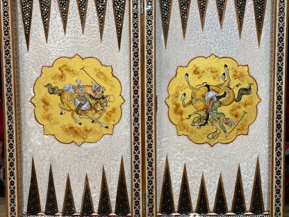 Limited edition Premium quality Persian Esfahan handmade backgammon set 50 cm. X 50 cm. -Persian Isfahan Khatamkari, handmade Persian clock, inlaid Khatamkari, Isfahan handicrafts, Persian art, chess set, backgammon, Persian crafts, Persian gifts Australia, buy Persian art online, free shipping Persian art, Persian home decor, unique Persian gifts, Persian handicrafts, Adelaide Persian rugs