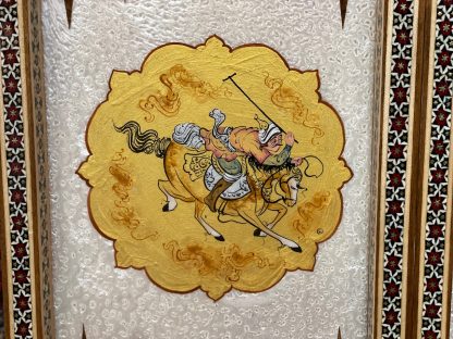 Limited edition Premium quality Persian Esfahan handmade backgammon set 50 cm. X 50 cm. -Persian Isfahan Khatamkari, handmade Persian clock, inlaid Khatamkari, Isfahan handicrafts, Persian art, chess set, backgammon, Persian crafts, Persian gifts Australia, buy Persian art online, free shipping Persian art, Persian home decor, unique Persian gifts, Persian handicrafts, Adelaide Persian rugs