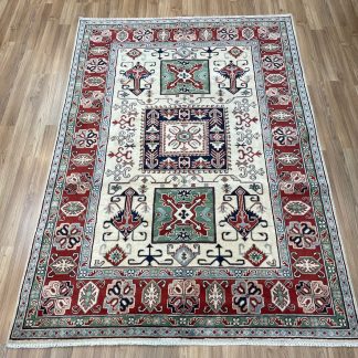 Premium Quality hand-knotted Persian Chobi light blue unique large wool rug size 234 cm. X 162 cm. - Persian Art Treasure - Persian rug sale - Adelaide Central Market - Adelaide rug sale - Home Decor - large room rug - shop online at: https://patpersia.com.au - Shop in-store at Adelaide Central Market Plaza