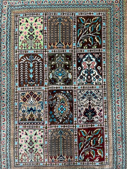 Premium quality hand-knotted signature Persian Qom pure silk rug 56 cm. X 38 cm. - Persian Art Treasure - Adelaide Central Market - Persian rug sale - Adelaide rug shop - Home Decor - Shop Online with free post at: https://patpersia.com.au or at Adelaide Central Market