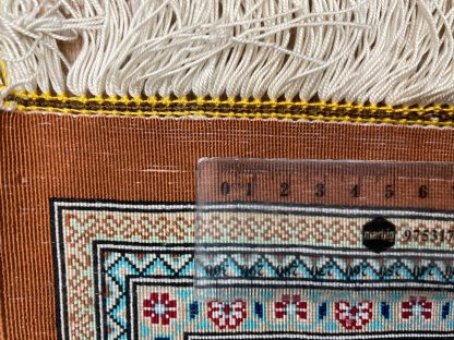 Premium quality hand-knotted signature Persian Qom pure silk rug 56 cm. X 38 cm. - Persian Art Treasure - Adelaide Central Market - Persian rug sale - Adelaide rug shop - Home Decor - Shop Online with free post at: https://patpersia.com.au or at Adelaide Central Market