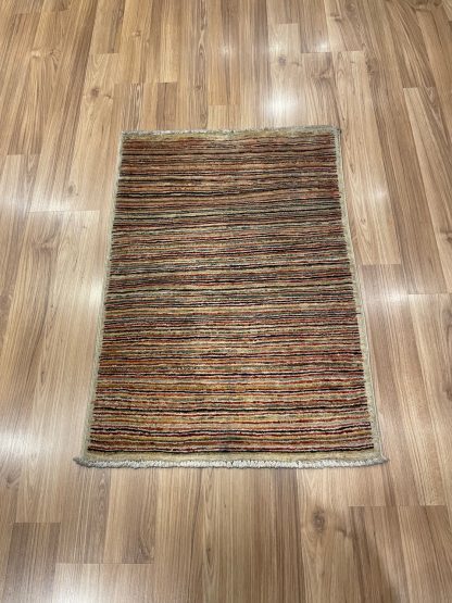 Premium Quality Persian Tribal Gabbeh Wool Stripe Small Rug size 91 cm. X 63 cm. - Persian Art Treasure - 1294 - Adelaide Central Market - Persian rug sale - Adelaide rug shop - Home Decor - Shop Online with free post at: https://patpersia.com.au or at Adelaide Central Market - rugs Adelaide